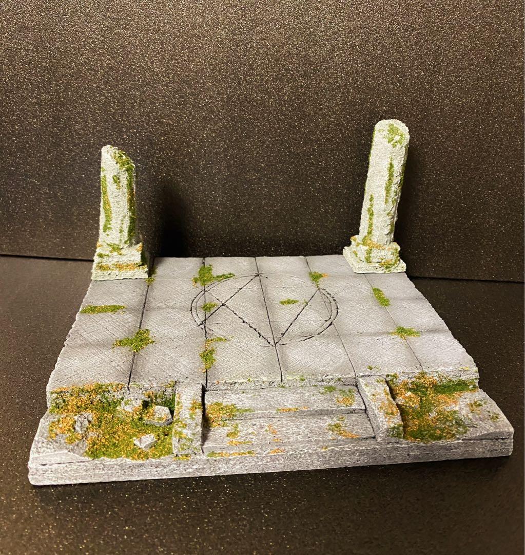 ジオラマベース 廃墟 神殿 遺跡 ダンジョン 探検 ディスプレイ