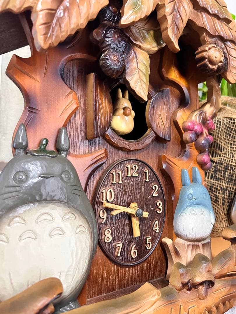 トトロ 木製掛け時計　レトロ　希少　値下げしました