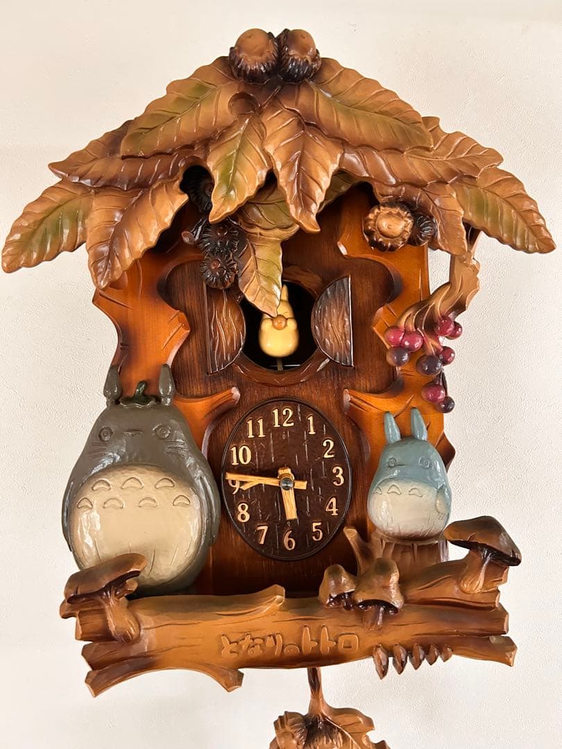 トトロ 木製掛け時計　レトロ　希少　値下げしました