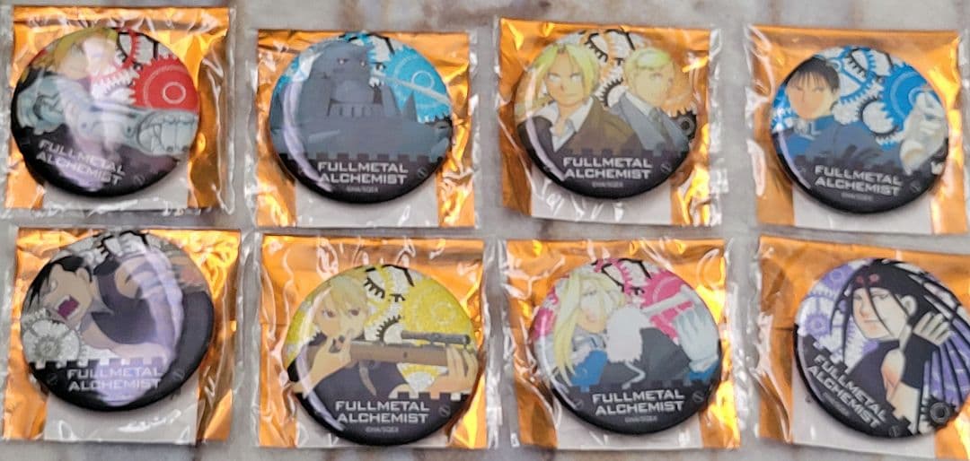 鋼の錬金術師 コラボカフェ トレーディング缶バッジ アニメ「鋼の