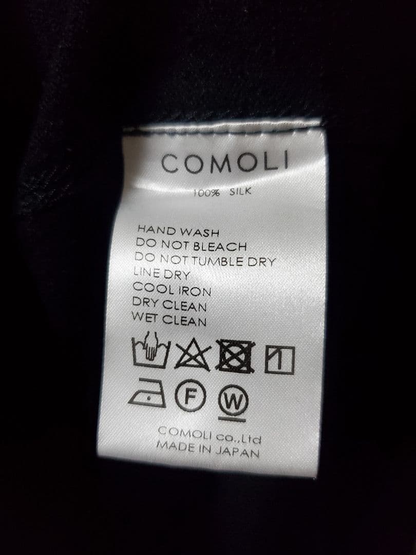COMOLI シルクネップジャージベスト 3