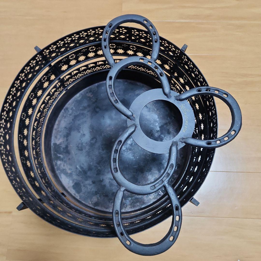 FUTURE FOX 焚き火台組立式コンパクト　 ロストル付き　希少廃盤品