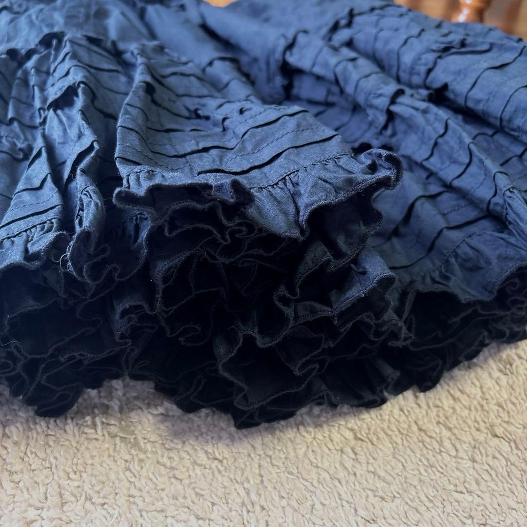 【美品】俵屋KATO フリルスカートブラック