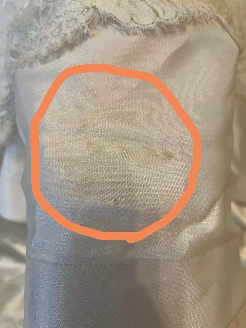 【最終値下げ】Aライン袖付きレースウェディングドレス