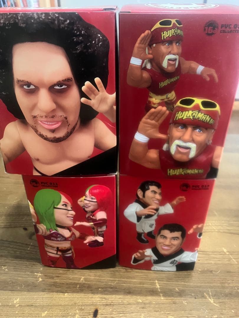 フィギュアセット 16D 4体　アンドレ　ホーガン　猪木　ASUKA まとめて