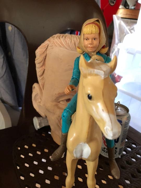 アメリカ USA アンティーク レトロ フィギュア 馬 カウボーイ