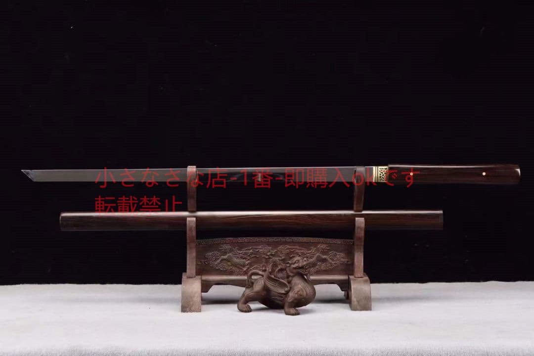 高光熱処理黒檀高性能唐刀 唐剣  模造刀·模擬刀  居合刀