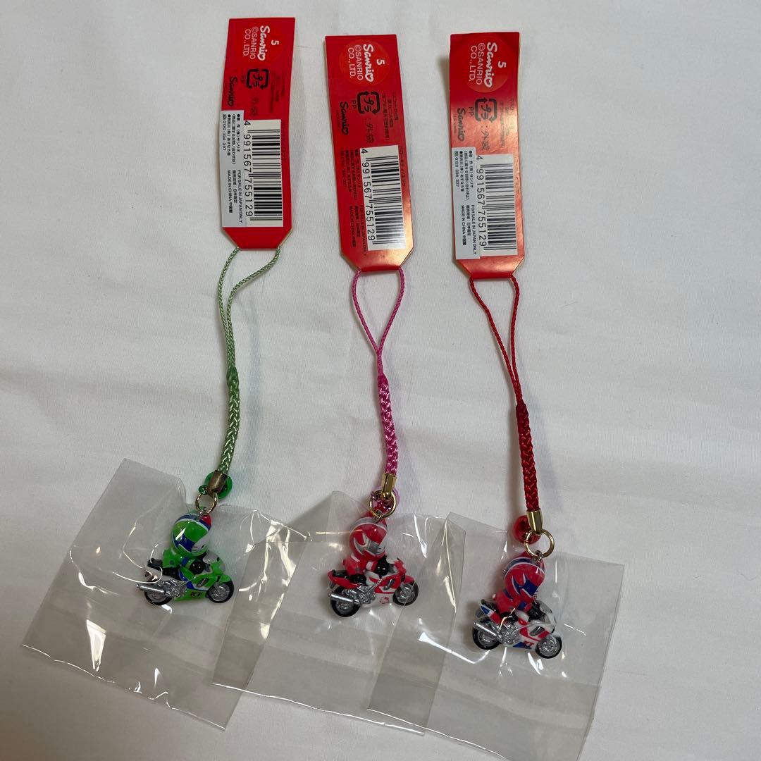 新品◆ハローキティ ご当地キティ 根付けストラップ サーキット限定 3個セット