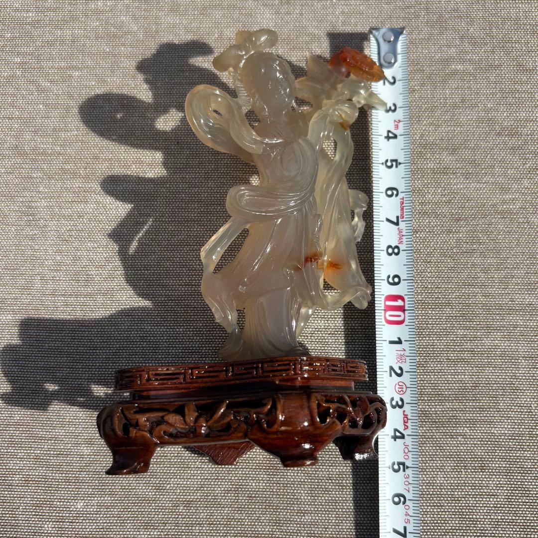 s001】極美品・瑪瑙メノウ中国美術置物 - メルカリ