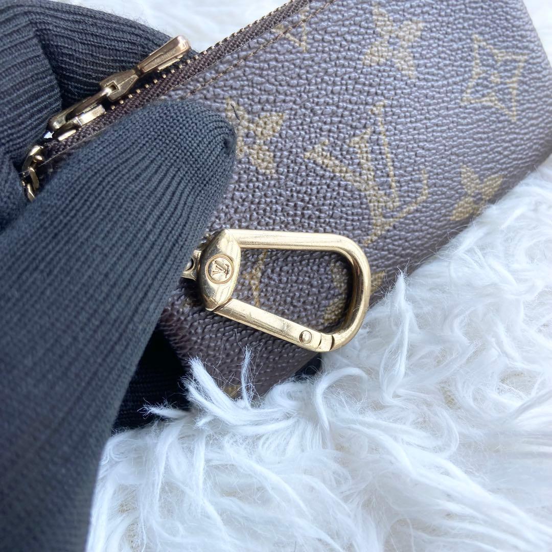 ルイヴィトン モノグラム ポシェット クレ ケース 小銭入れ キーケース