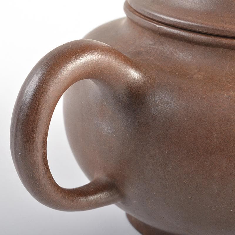 中国紫砂朱泥楼閣山水文急須茶壷在銘N6652