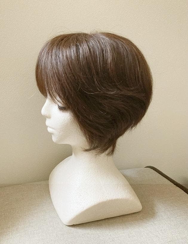 JO ジュリア・オージェ　人毛MIX　フェアリーショート　ナチュラルブラウン