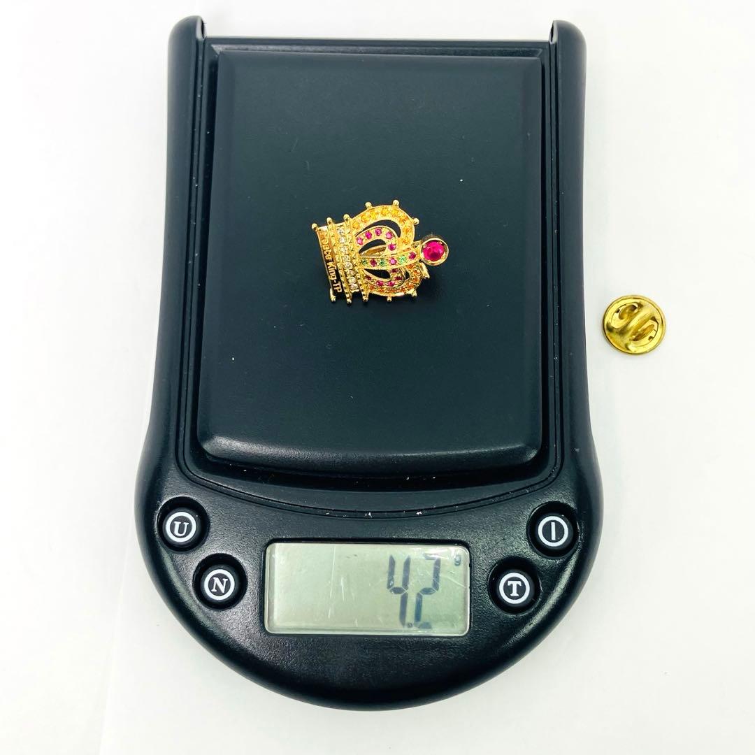 クリスティーナハン 「Peace King-TP」 K18 ダイヤ付王冠ブローチの