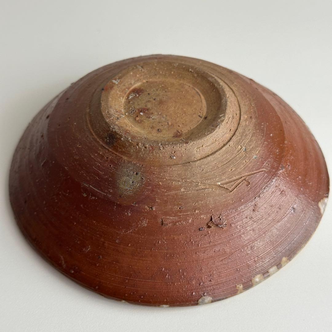 森陶岳 備前 茶器 緋襷 平茶碗 共箱