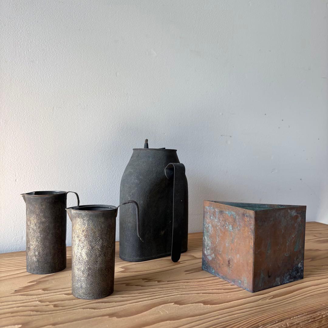 銅製や真鍮の道具いろいろ アンティーク 古道具 オブジェ 珍品 当時物