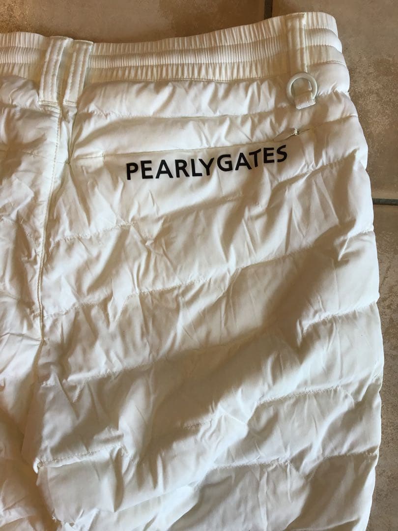 【美品】PEARLY GATES キルティングパンツ ホワイト 1
