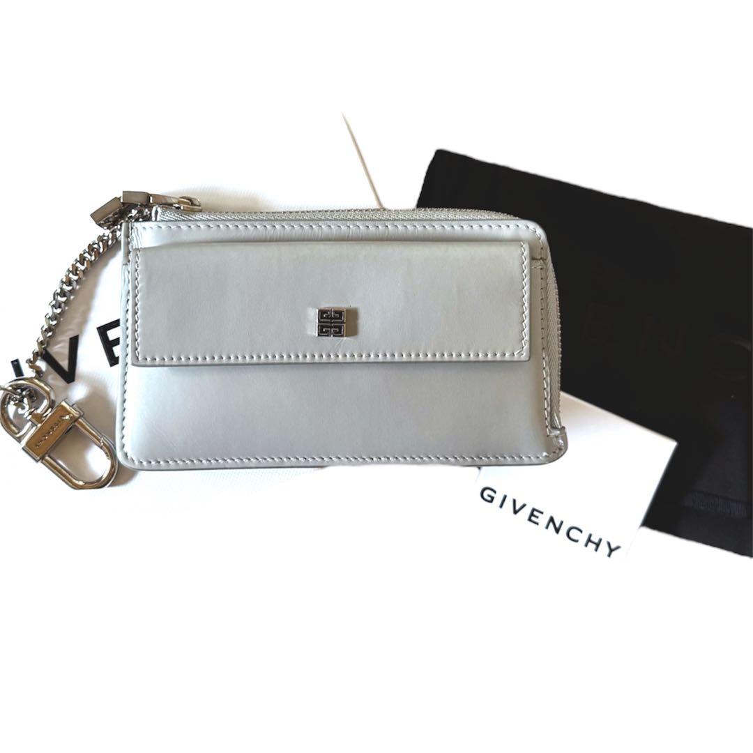 【箱有】GIVENCHY ライトグレー ケース美品