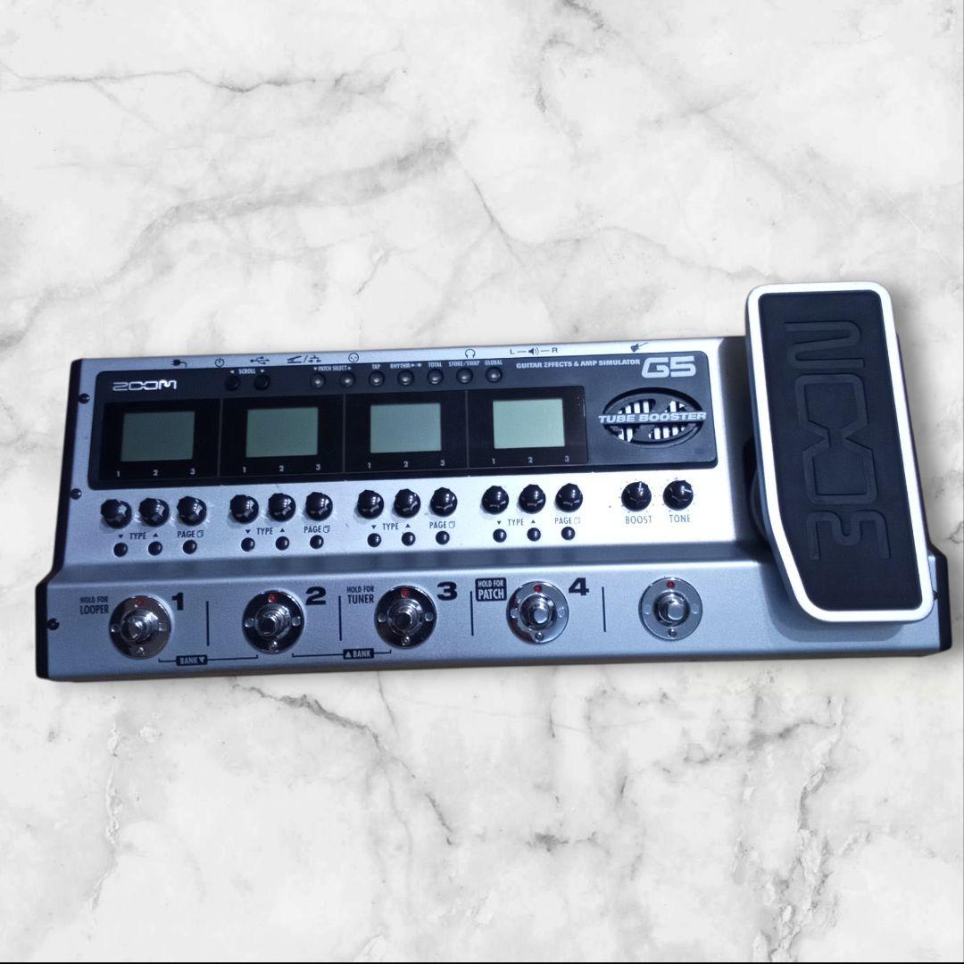 ZOOM G5 ギターエフェクター　シルバー　マルチエフェクター