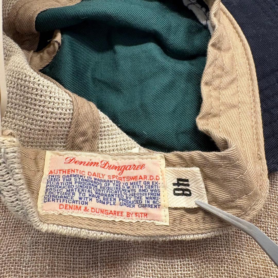 デニム&ダンガリー 落書き柄 ダメージ加工メッシュキャップ サイズ48