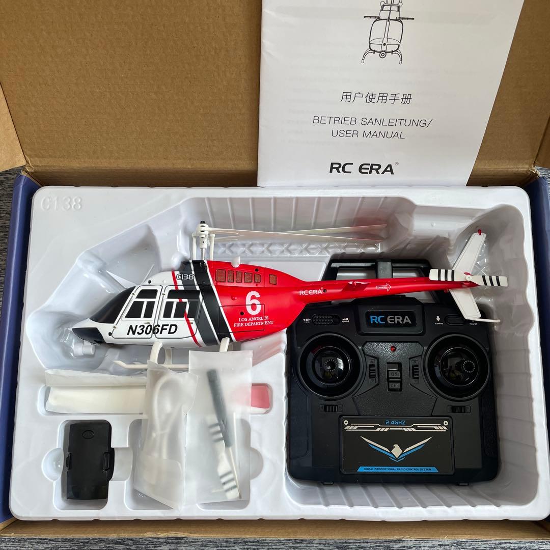 ERA ジェットレンジャー 6 軸ジャイロ　ラジコンヘリ　モード￼1か2を選択可