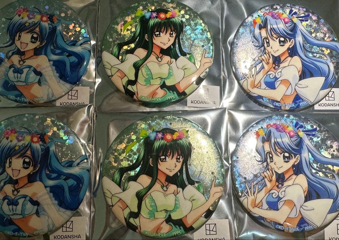 ぴちぴちピッチ namco TOKYO ナムコトーキョー 缶バッジ るちあ 波音