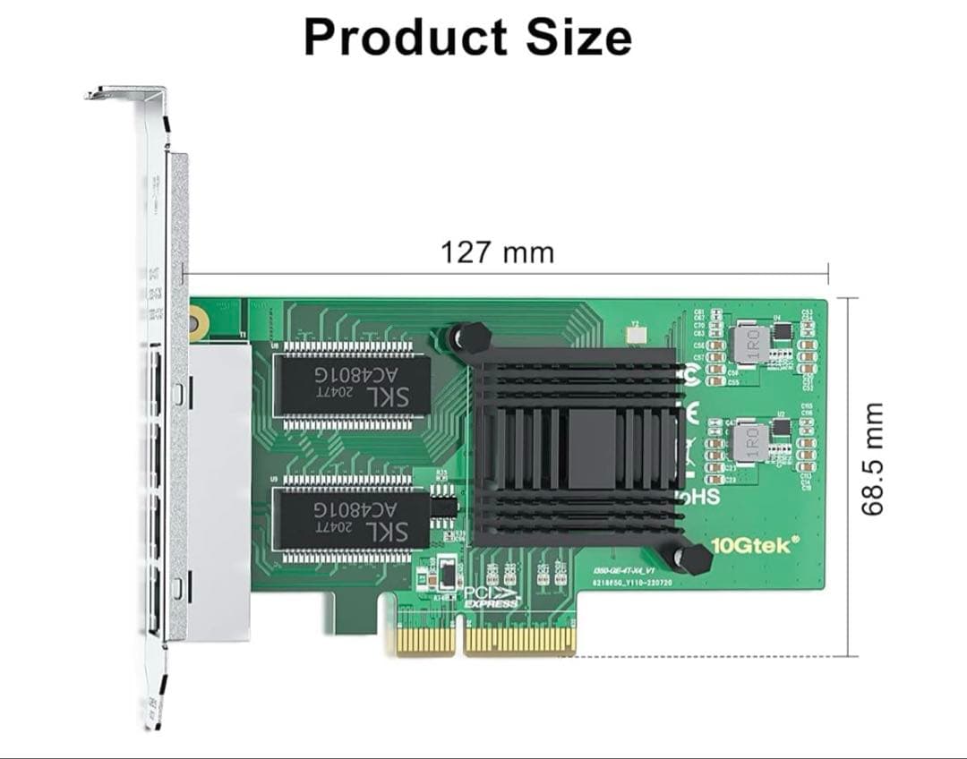 512118 10Gtek Intel I350 PCI-E 2.1 X4