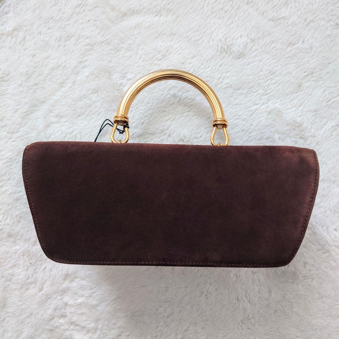 高級 希少モデル イタリア製 RODO 2way バッグ ゴールド スエード