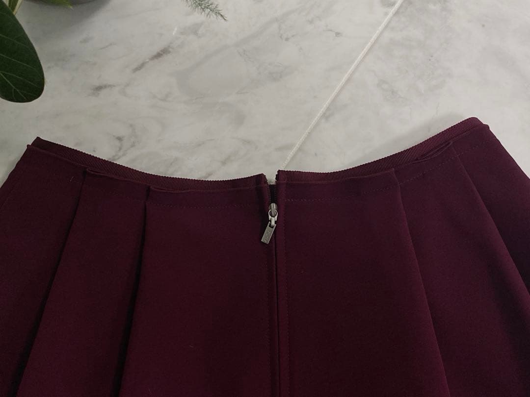 新品・未使用★FOXEY/フォクシースカート バロン 38 バーガンディ