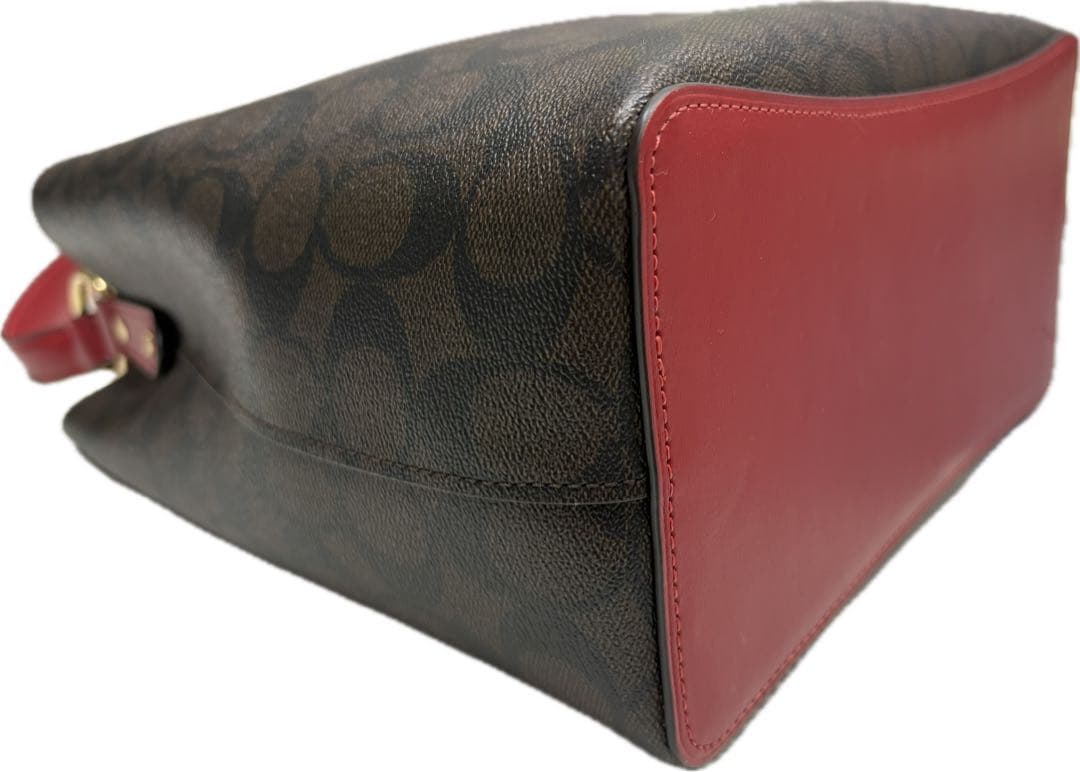 COACH H2192-91512ショルダーバッグ ブラウン/レッド