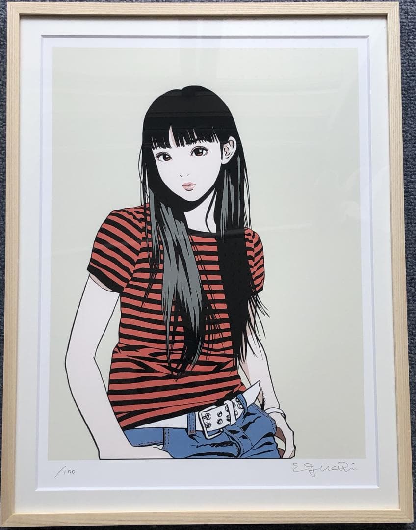 江口寿史エディションサイン入り版画「Cowgirls」