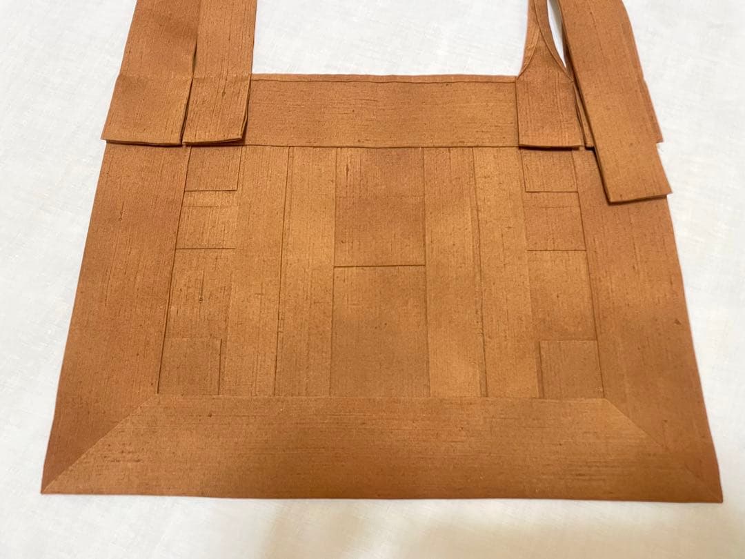 【HOLY】正絹　紬　草木手染　茶　臨済宗　1尺絡子