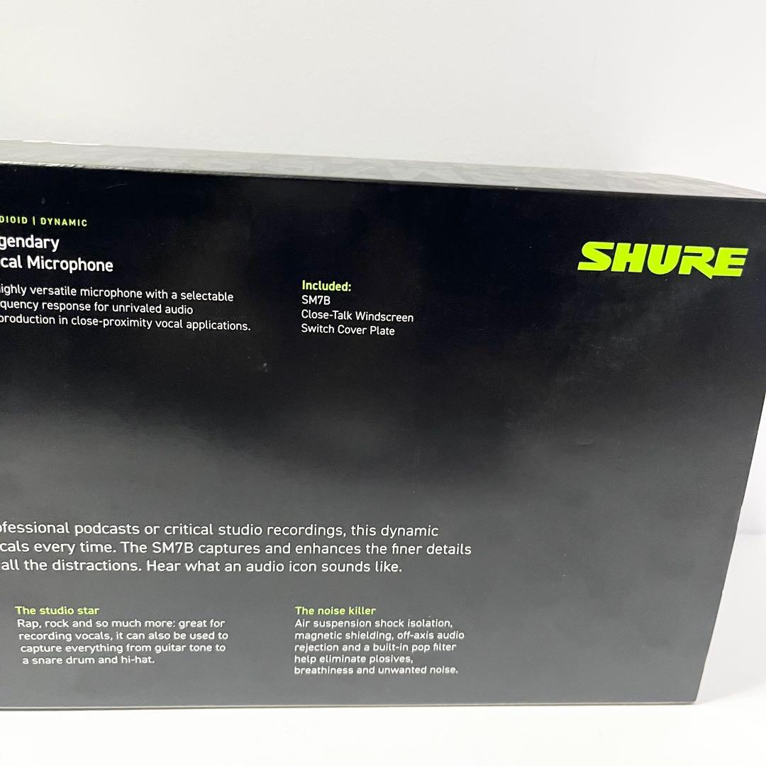新品 未使用 SHURE シュア ダイナミックマイク SM7B カーディオイド