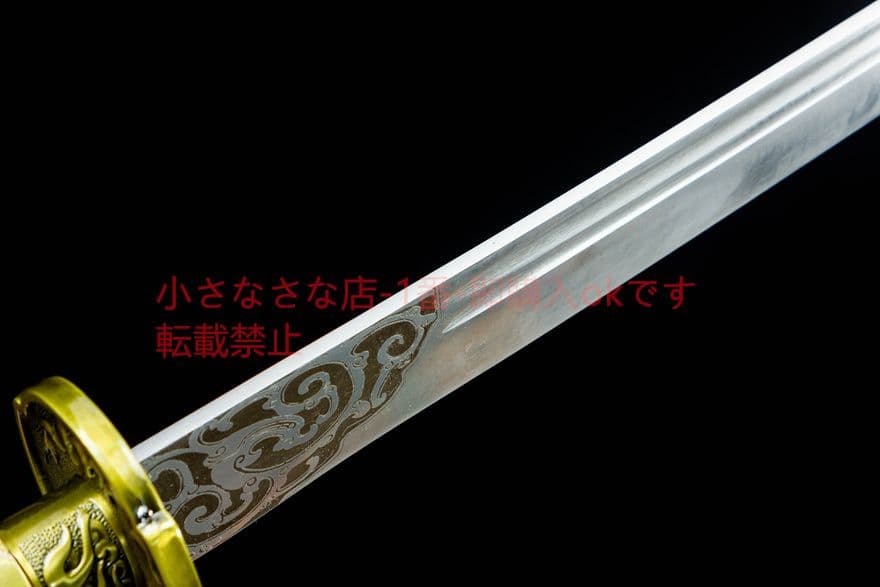 青面獣雁翎刀清刀 古兵器 武具　刀装具　日本刀　模造刀 居合刀