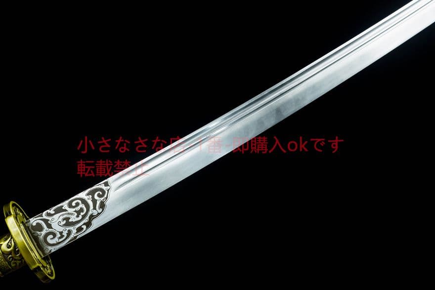 青面獣雁翎刀清刀 古兵器 武具　刀装具　日本刀　模造刀 居合刀