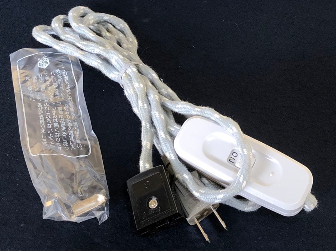 《R》茶道具 野々田式 風炉型電熱器 黒真塗B 元箱　260126く1