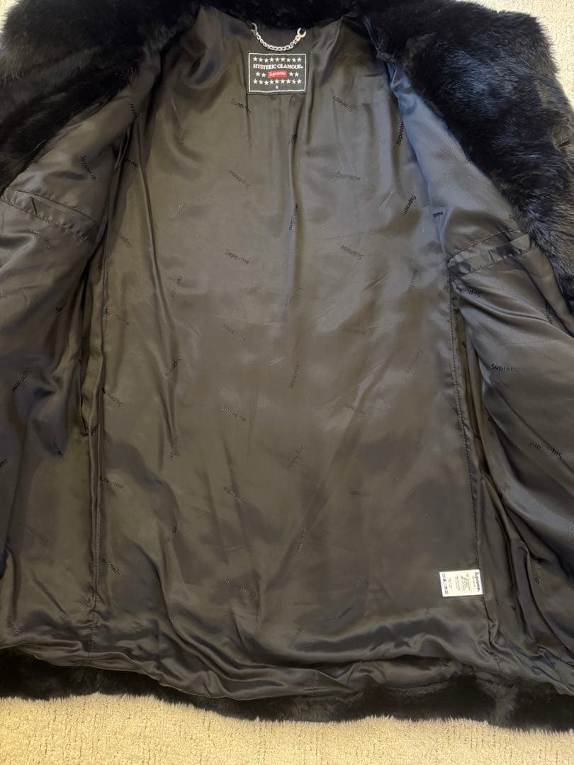 supreme ヒステリックグラマー　ファー　コート