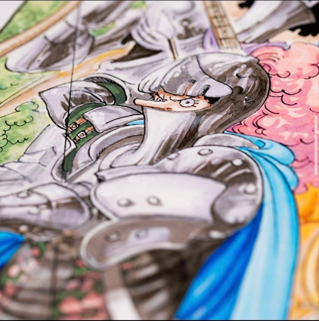 ワンピースサイン入り複製原画マンガアート