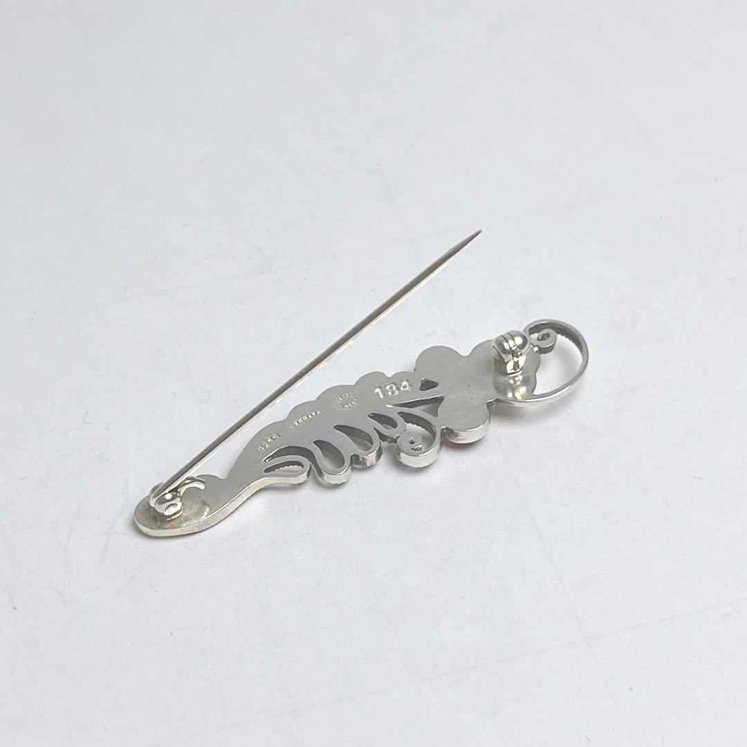 ジョージジェンセン ボール カーネリアン ブローチ 184 925