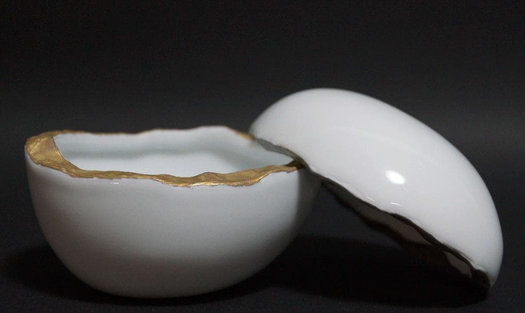 現代陶芸家寺島裕二造 小鉢深鉢,長江重和造 蓋付小鉢 ,田村文宏造小鉢三点セット