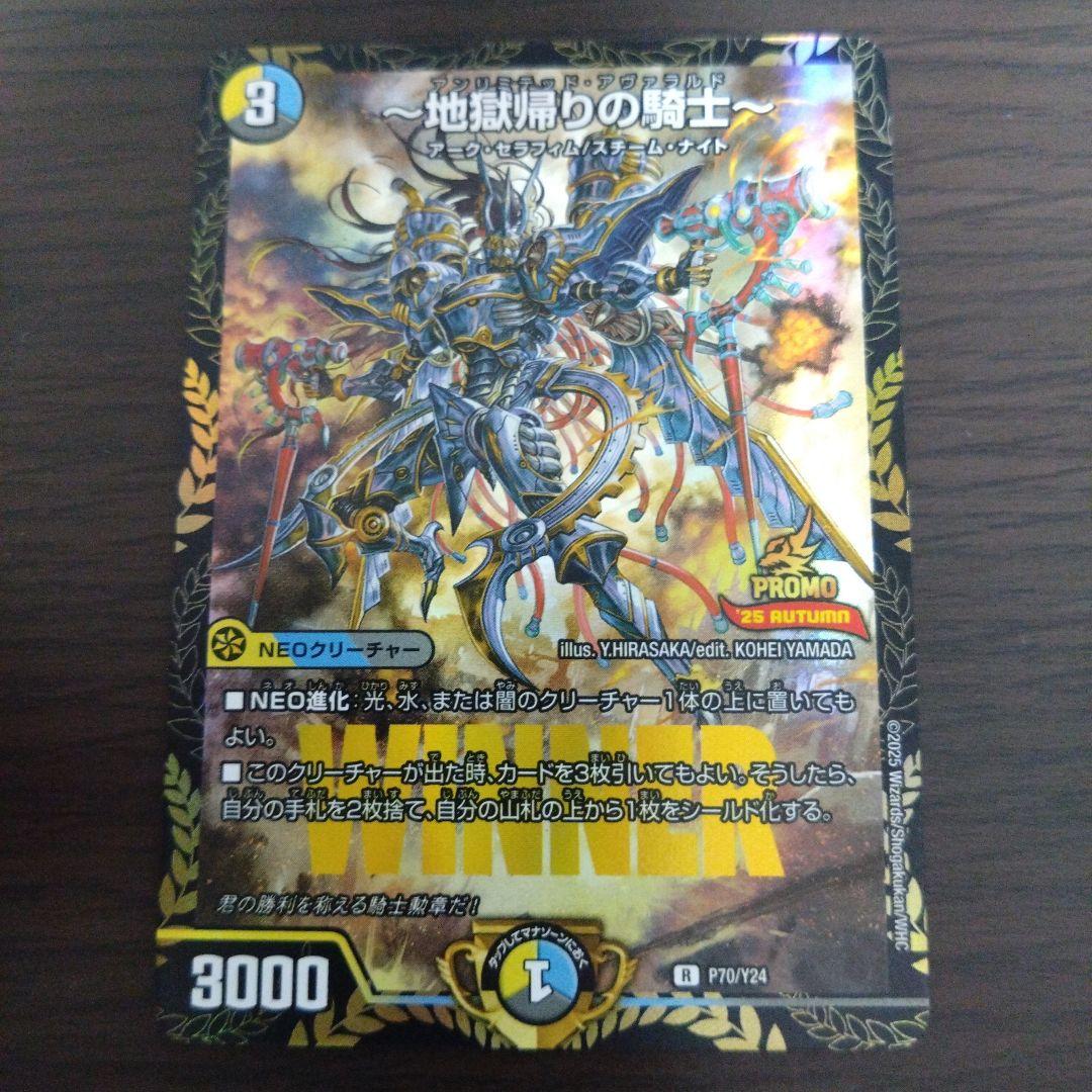 地獄帰りの騎士 アンリミテッドアヴァラルド winnerプロモ 三枚 地獄