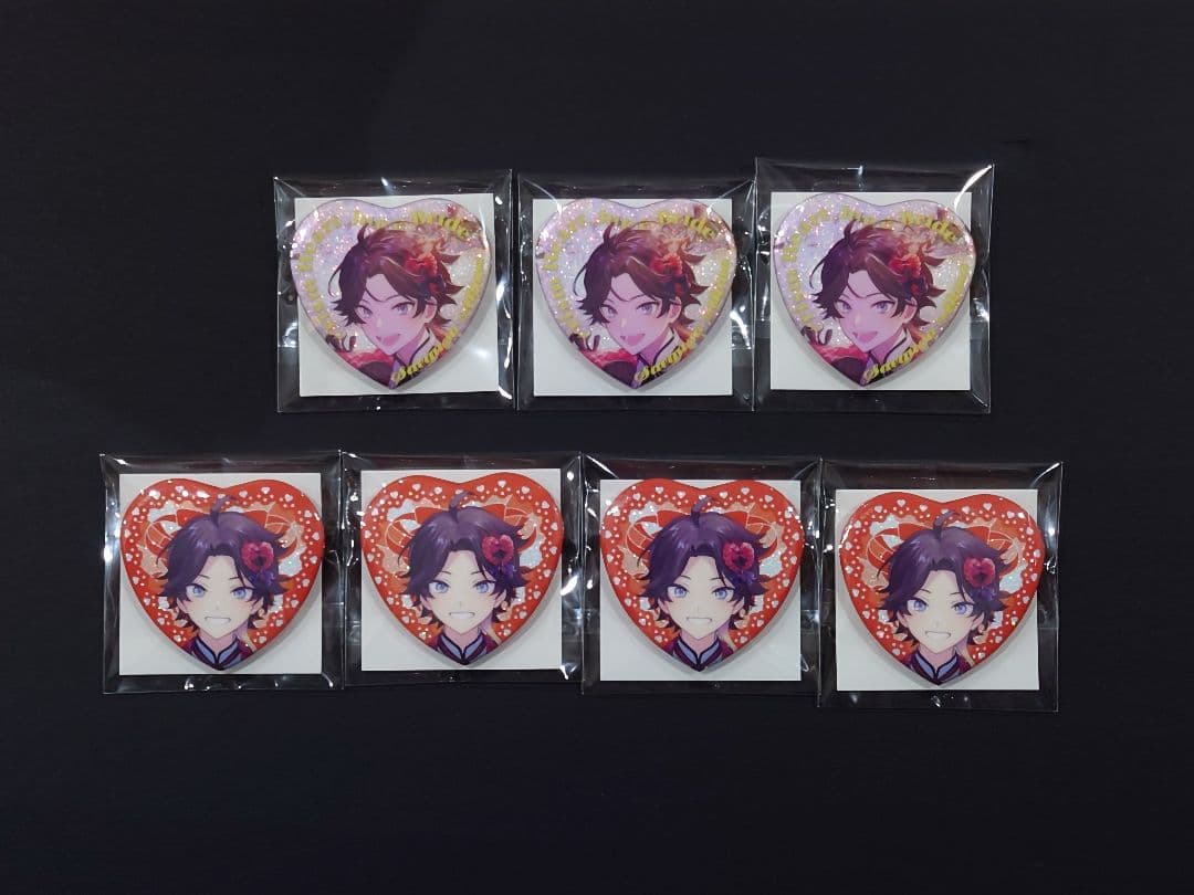 三枝明那 Prism Heart June Bride ハート型缶バッジ