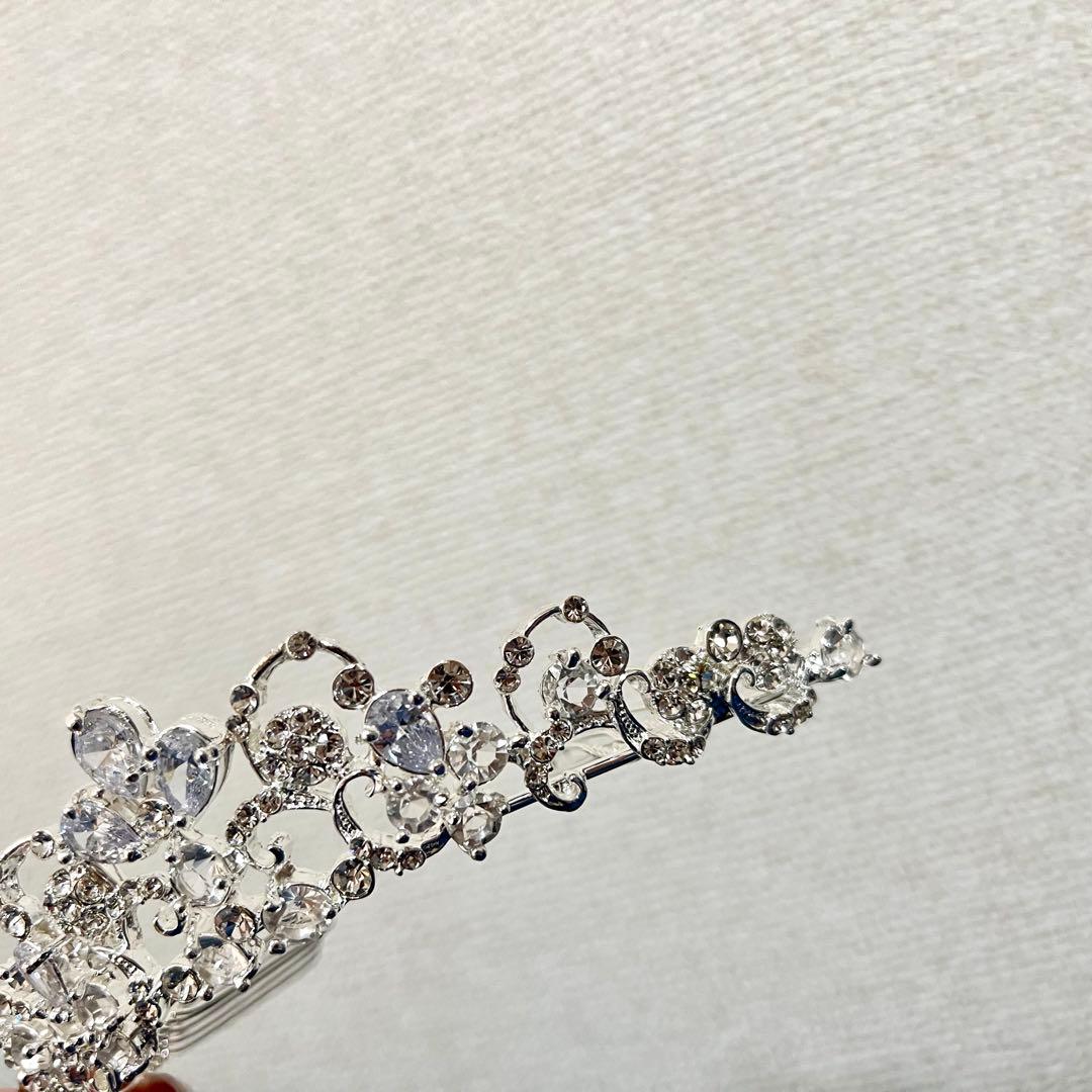 【美品】ウェディングティアラ PV-2(クリスタル)