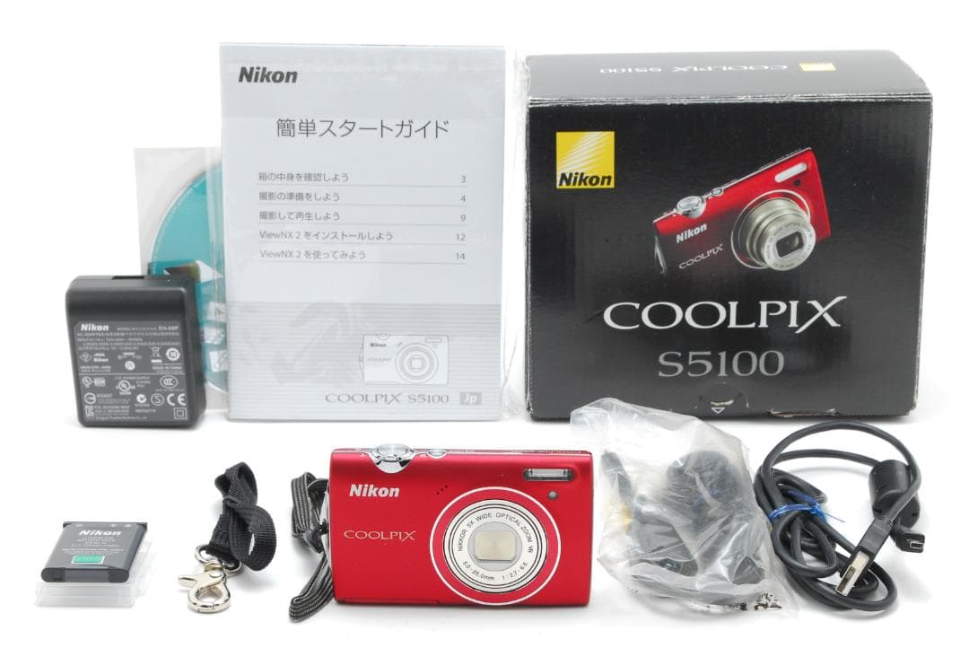Nikon COOLPIX S5100 レッド 付属品多数 動作確認済み Nikon COOLPIX S5100 レッド 付属品多数 動作確認済み Nikon COOLPIX