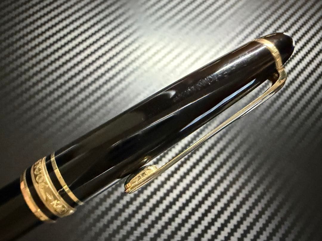 極美品 エボナイト芯 モンブラン 144 ブラック 全金 EF 極細字 万年筆