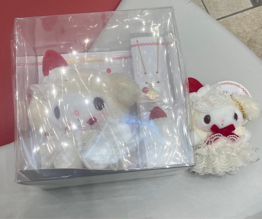 サンリオ ショートケーキデザイン マイメロディ マスコット ぬいぐるみ