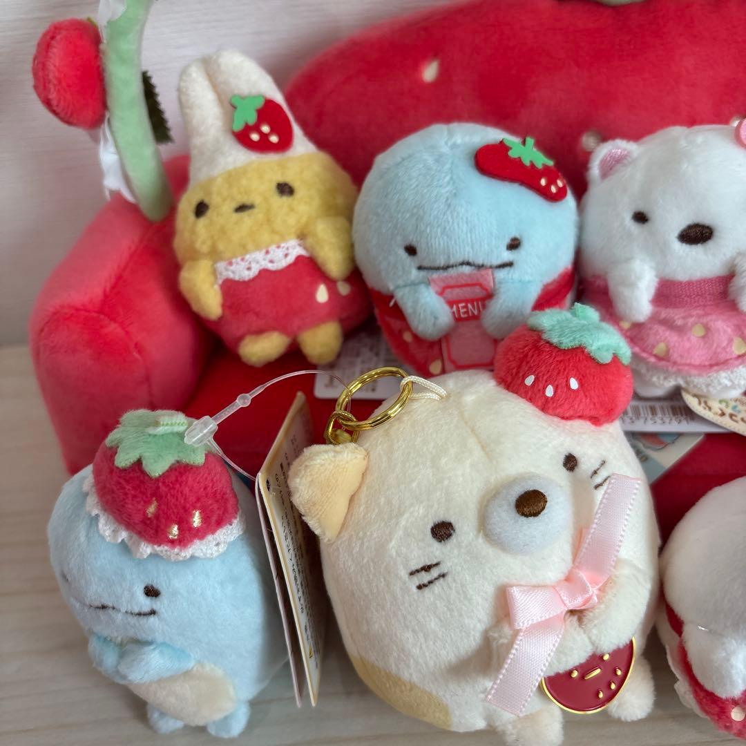 すみっコぐらし　いちごソファスペシャルぬいぐるみ 受注生産　限定品 いちご