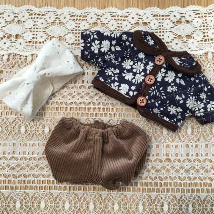 商談済 メルちゃんコ デ リバティのキルトコ ト コ デュロイかぼちゃ