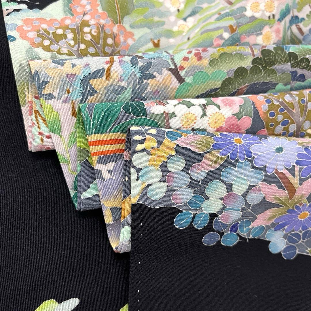 正絹 本加賀友禅 江戸褄 池辺り 佐藤潤