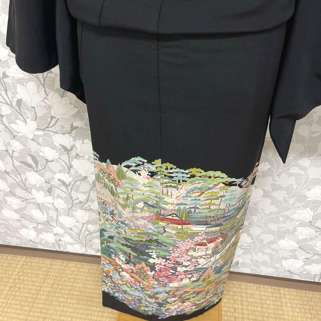 正絹 本加賀友禅 江戸褄 池辺り 佐藤潤