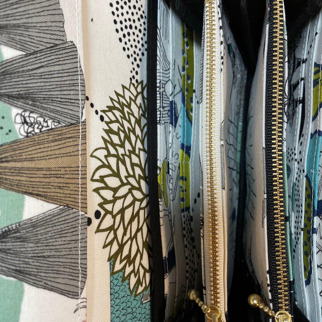 長財布　やりくり財布　ハンドメイド　廃盤レア生地